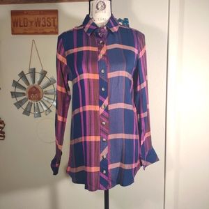 "Tolani Collection" ladies size XXS, NWT button down plaid